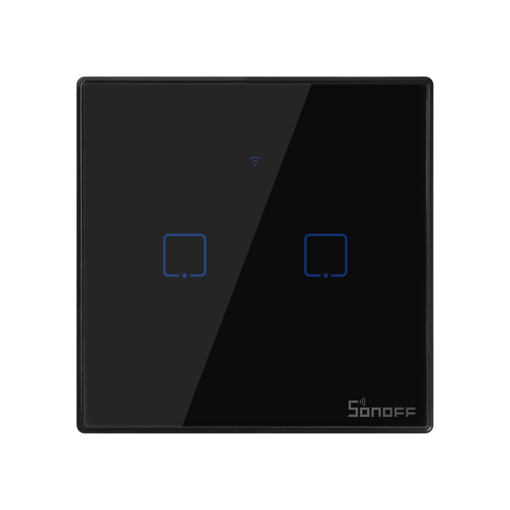 SONOFF TX_ T3_ UK_ 2C_ Black Series WiFi Wall Switches