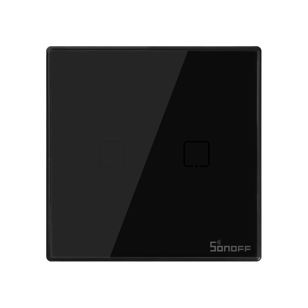 SONOFF TX_ T3_ UK_ 2C_ Black Series WiFi Wall Switches