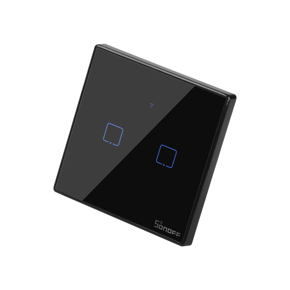 SONOFF TX_ T3_ UK_ 2C_ Black Series WiFi Wall Switches