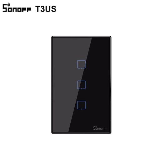 SONOFF TX_ T3_ US_ 3C_ Black Series WiFi Wall Switches